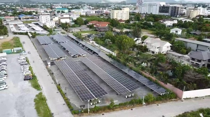 Dự án lắp đặt cửa hàng bằng nhôm năng lượng mặt trời 800KW đã hoàn thành lắp đặt tại Thái Lan
