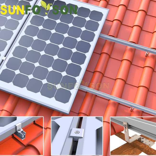 dự án khung năng lượng mặt trời mái ngói sunforson ở mexico
