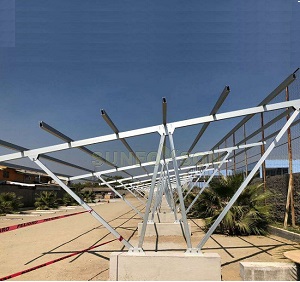  chile 165kw dự án carport năng lượng mặt trời cho ứng dụng thương mại