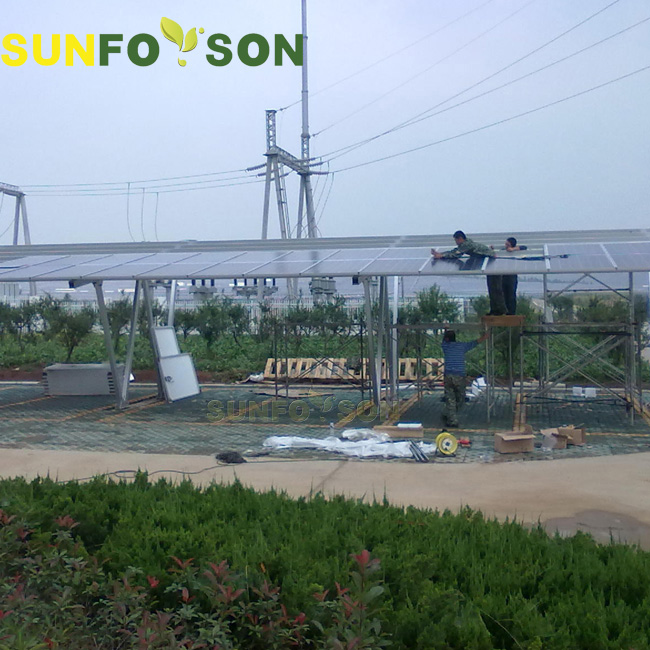 hệ thống quang điện nhôm carport năng lượng mặt trời