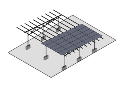 SFS-CP-04B SunRack Sun Shed Solar Ground Mount Hệ thống